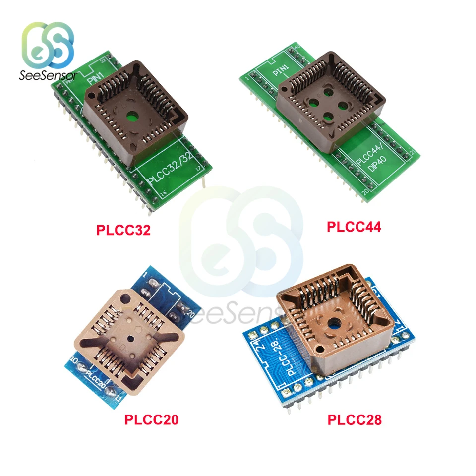PLCC32 na DIP32 PLCC44 na DIP40 PLCC28 do DIP24 PLCC20 AT DIP20 Universal Programátor IC SUCKET Adapter Tester pre TL866CS