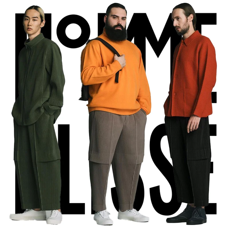 Pleats Preats Original Work Pants Pánska armáda zelená deväťminútové nohavice Pánske letné letné letné letné nohavice voľné japonské oblečenie