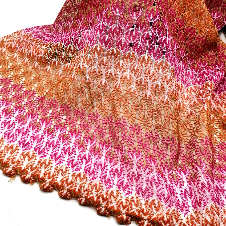 Pletacie čipkové tkaniny ZIG Zag Wave Stripované čipkované háčkovacie makroty módne handrička 150 cm/d3037