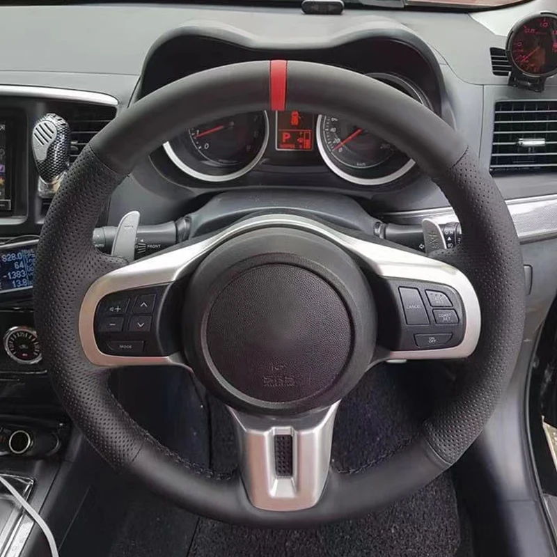 Pletenie na volante pre Mitsubishi Lancer Evolution EVO X 10 2008 2009-2012 2013 2014 Tuningové vozidlo ruky