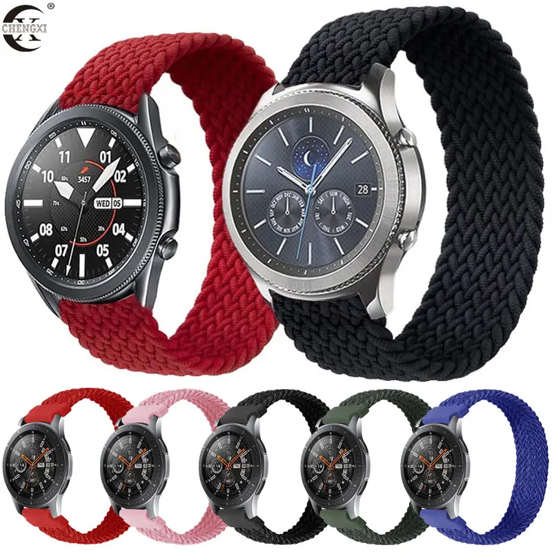 Pletená samostatná slučka nylonový textilný remienok pre Huawei Watch GT 2 pásmo 20 mm 22 mm elastický náramok pre AmazFit GTS 2 BIP Samsung Galaxy