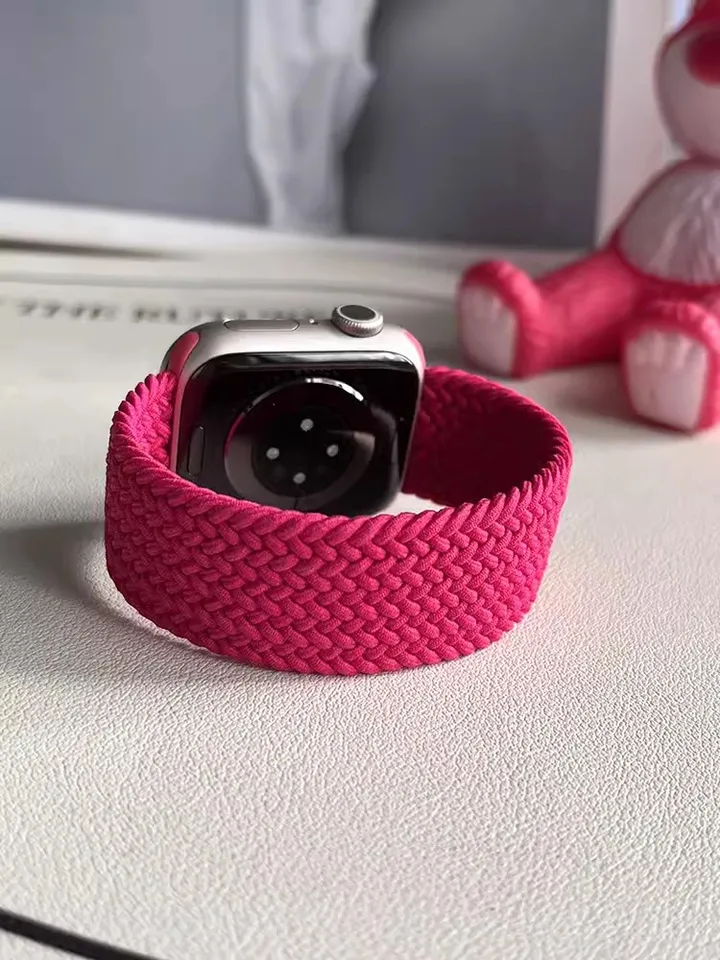 Pletená samostatná slučka pre Apple Watch Band 44 mm 45 mm 42 mm 40 mm 38 mm 41 mm ultra 49 mm náramok Correa Iwatch Series 7 8 3 5 SE 6 STRAP