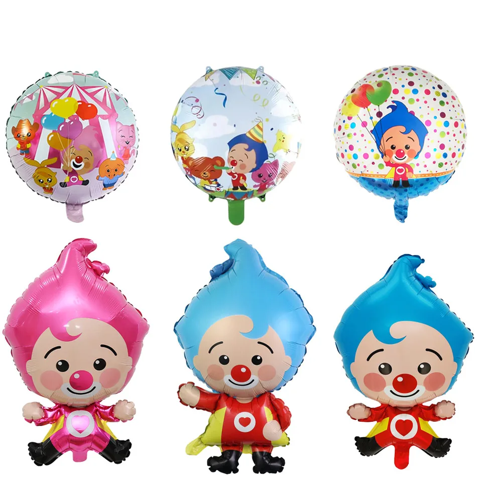 PLIM CLOWN FOIL HELIUM BALLOONS CIRCUS Balls Air Globos Red Nos Boy Girl Girl Girl Girl Šťastné narodeniny Ozdoby Detské hračky Darčeky