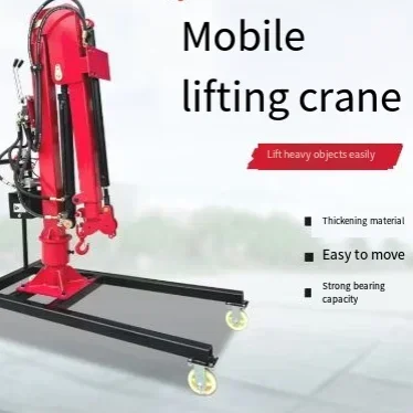 Plne elektrický 12V hydraulický kamión namontovaný žeriav 220 Mobilný malý nákladný automobil s výťahom na diaľkový ovládací výťah
