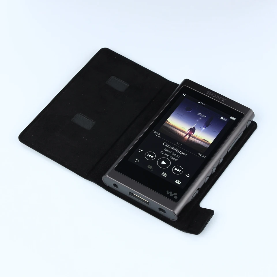 Plne ochranná kožená obálka kože pre Sony Walkman NW-A55HN A56HN A57HN A50 A55 A56 A57