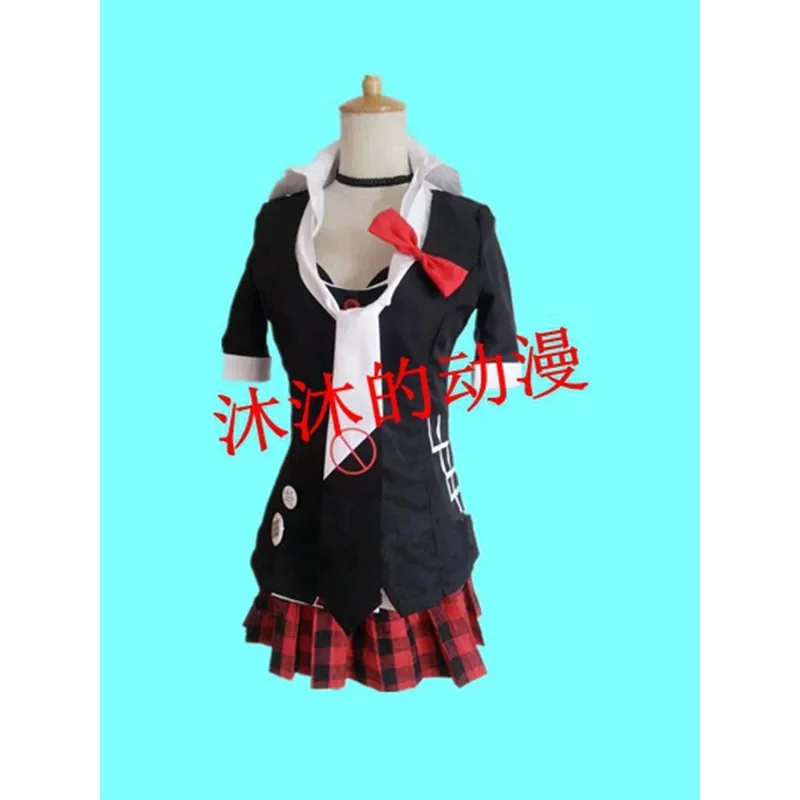 Plná sada nová danganronpa dangan ronpa junko ennoshima cosplay kostým zásobený anime harajuku košeľa sukňa červená motýlik