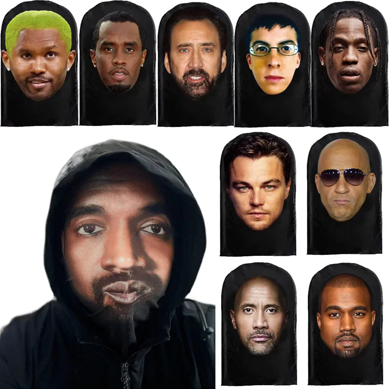 Plná tvár vizuálna sieťová maska ​​Party Horror Hood Simulácia Kanye Kobe Mask Supplies Accs Cosplay rekvity Halloween kostýmy
