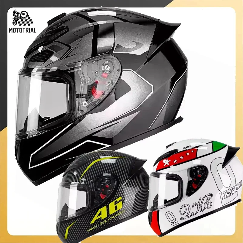 Plná tvárová prilba pre motocykel Zimné mrazy a dažďová bodka DOT Schválené bezpečnostné prilby Motobike Vysoko pevnosť ABS Joker Unisex