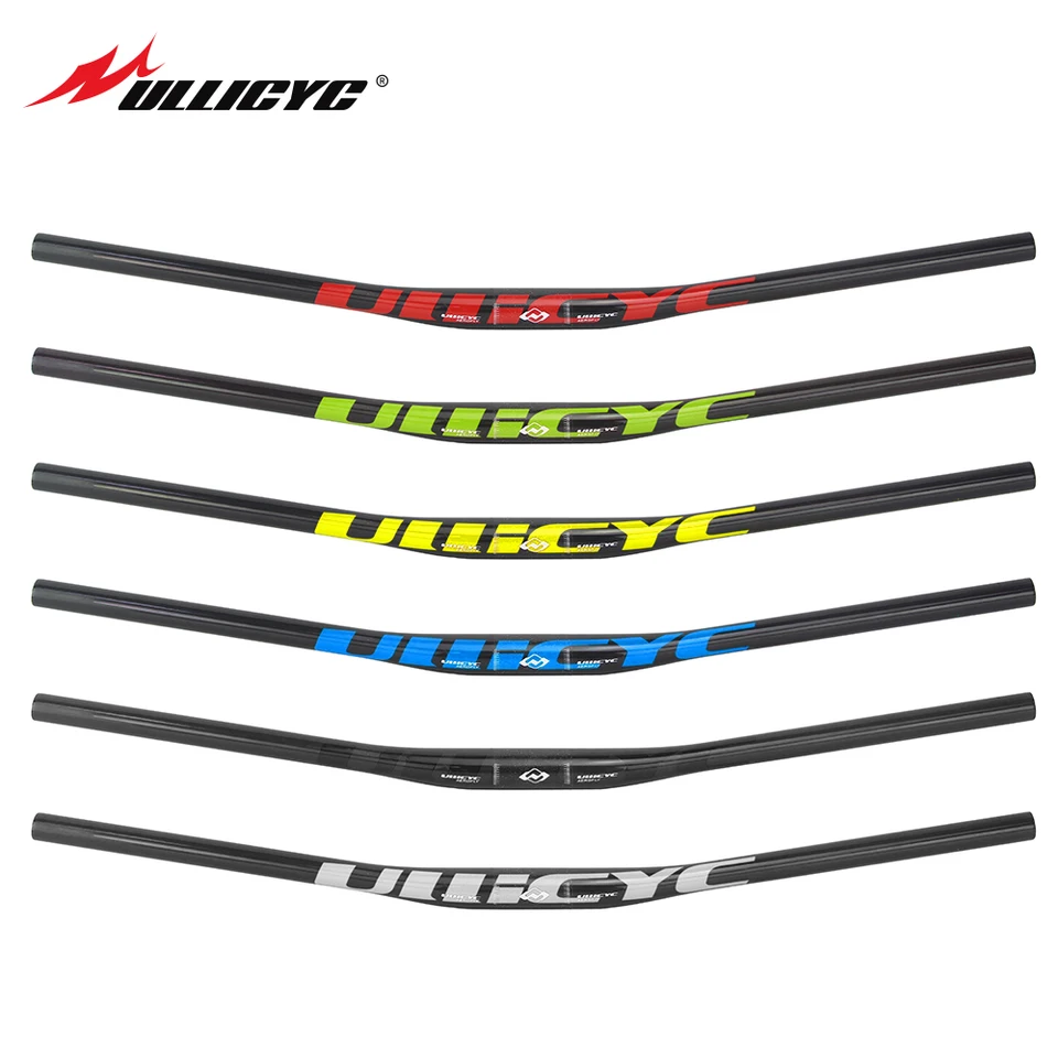 Plné rukoväť z uhlíkových bicyklov, zdatnosť UD, mtb xc ploché, 6 farieb, 680-740 mm, nové