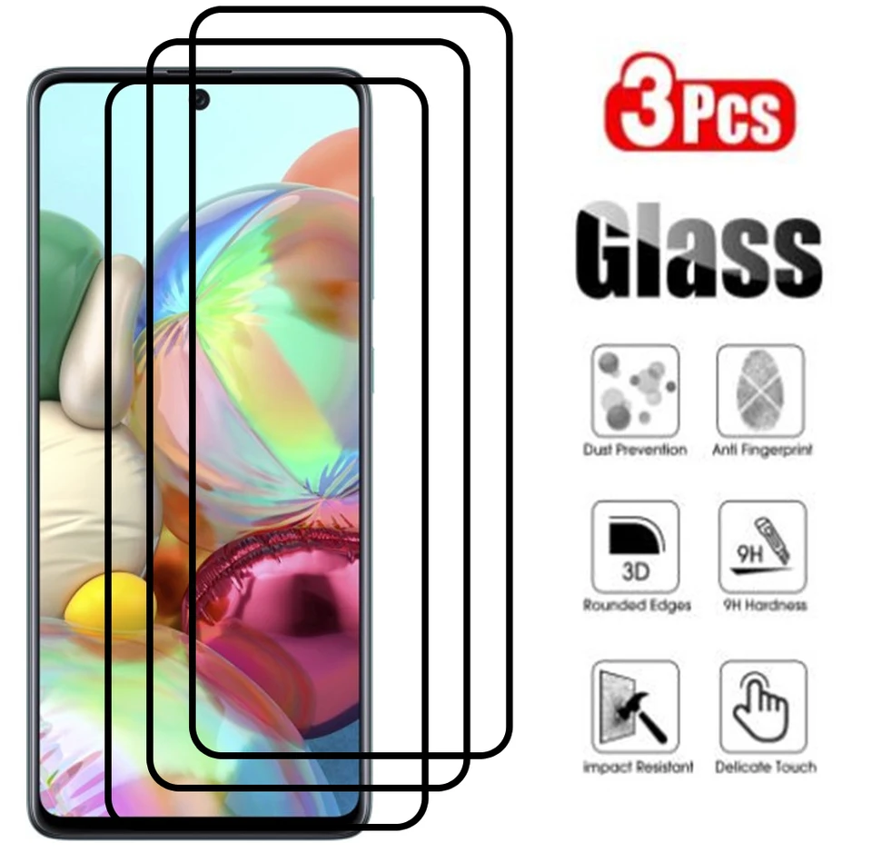 Plné sklo Temperované sklo pre Samsung Galaxy A51 A71 A72 A70 A50 A50 A42 A52 A32 A42 Chránič obrazovky pre Samsung A 51 71 skla 51 71