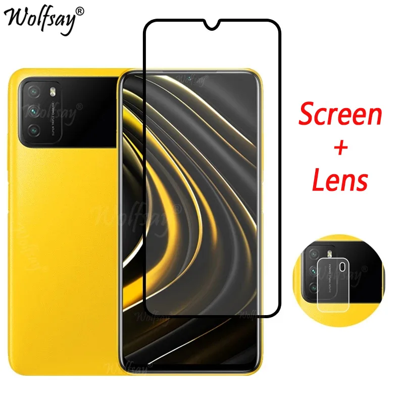 Plné sklo Temperované sklo pre Xiaomi Poco M3 Screen Protector Poco X3 F5 M5S M3 X5 Pro Camera Glass pre POCO M3 Glass Poco C65