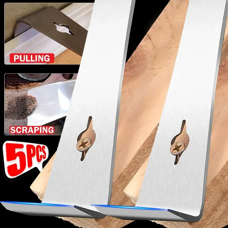 Plochá hlava Pry Bar z nehrdzavejúcej ocele Woodworking Scraper Multifunkčná páka Drevená doska Demontáž špachtľového náradia na nechty 3 v 1
