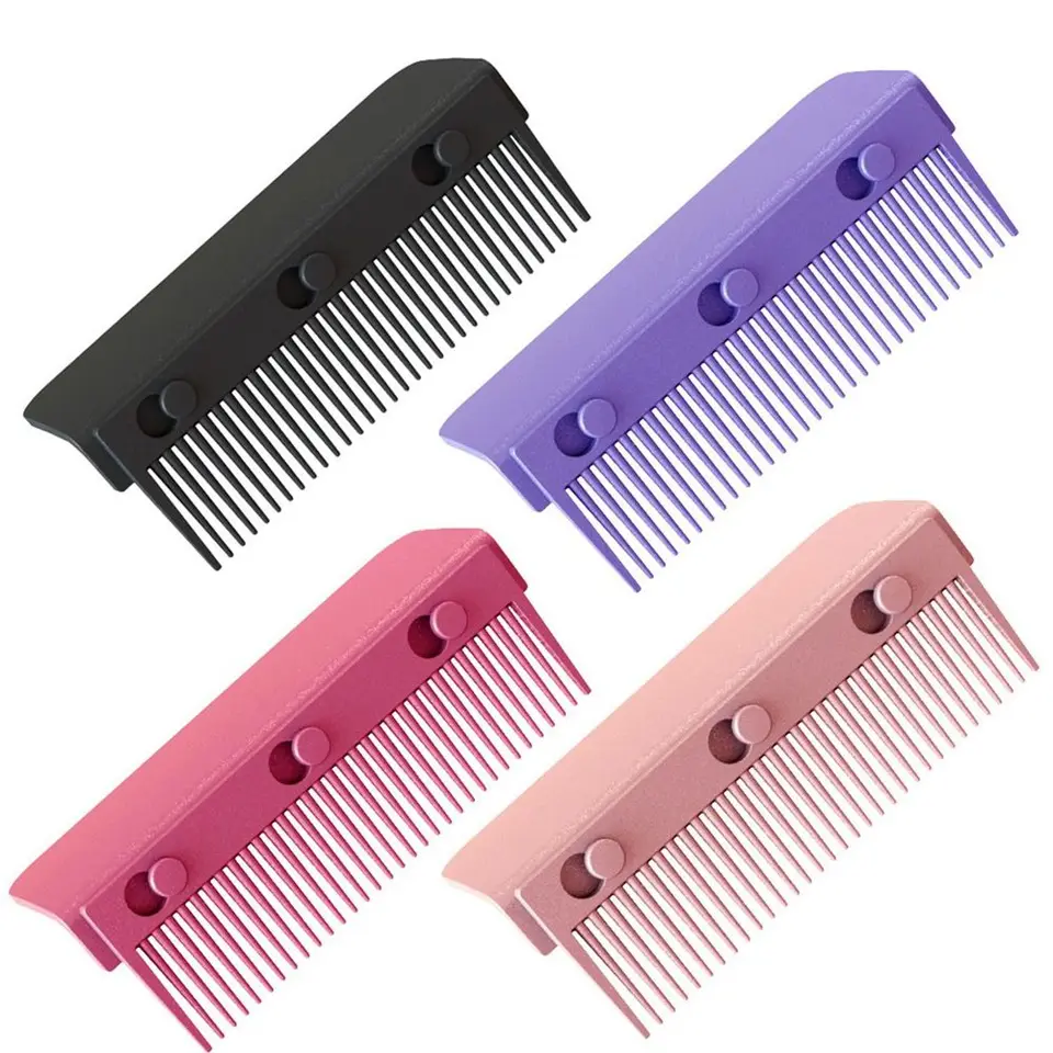 Ploché železné hrebeňové pripevnenie Hair Priamer COMP opakovane použiteľné priľnavé hrebeňové sponky na rozobratie umývateľného svižného hrebeňového stylingového náradia
