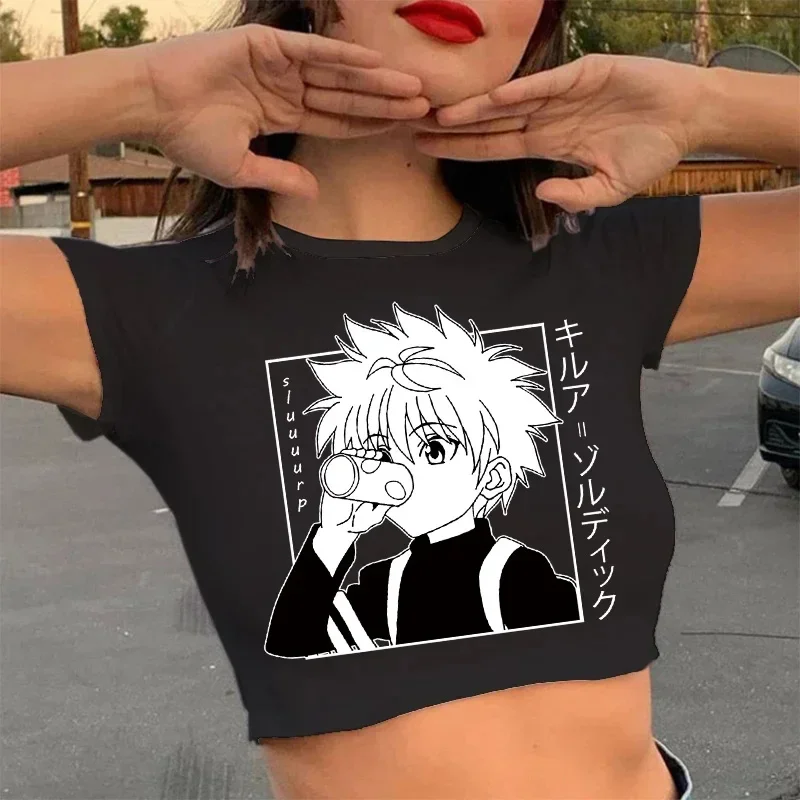 Plodina Top Hunter x Hunter T tričko Japonské anime killua zoldyck hisoka karikatúra roztomilé manga tričko Kurapika hxh tričko Tees