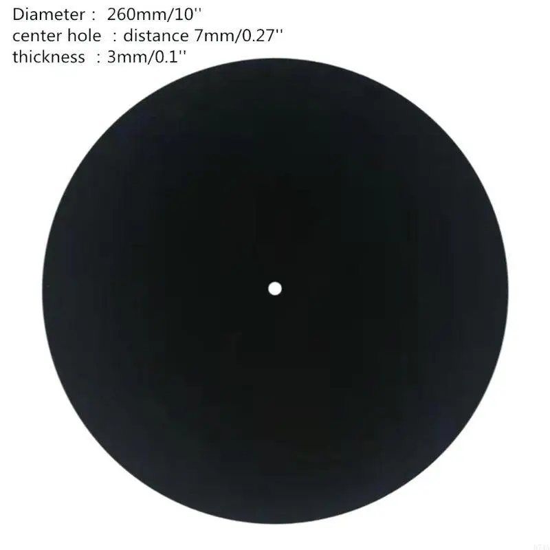 Plstená otočná podložka pre LP Vinyl Record Player 7 mm Vstúpte do priemeru otvoru Mat 67ja