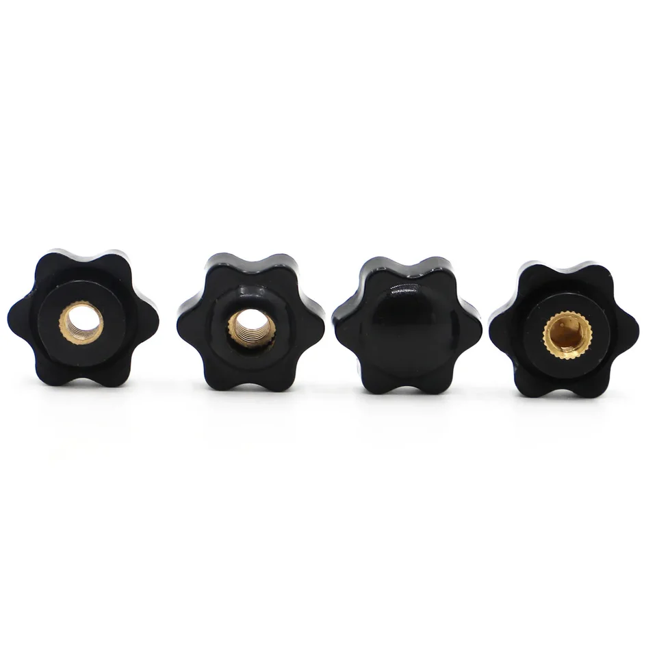 Plum Bakelite Ruka Utiahnite matice rukoväte vlákno Star Mechanické čierne palce matice upínacie gombingové matice M4 m5 m8 m8 m10