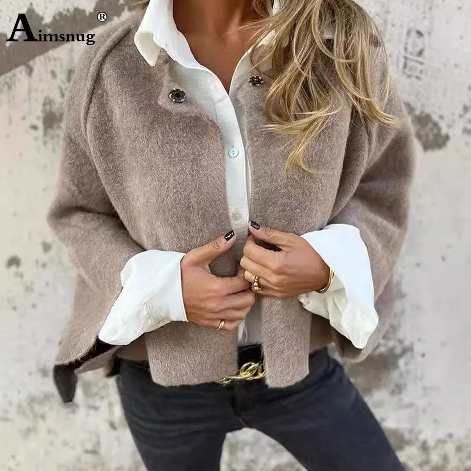 Plus veľkosť 3xl dámske neformálne plyšové bundy 2025 jeseň zimné základné vrcholy Vonkajšie odevy lepal golier bunda dámy otvorené stehy Coats
