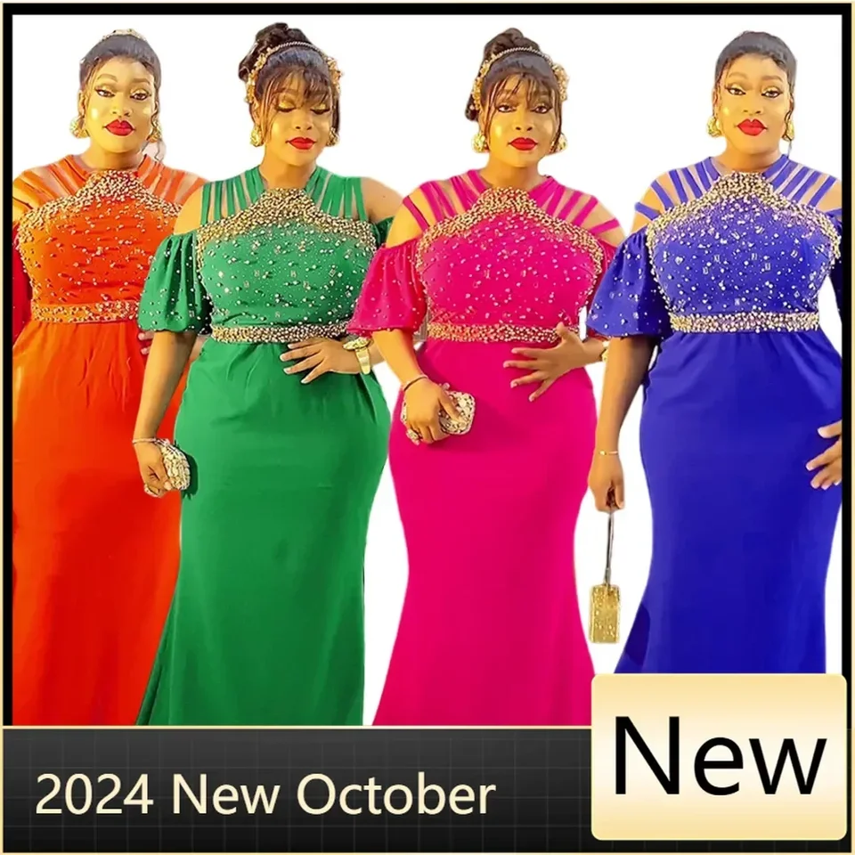 Plus veľkosť afrických večierkov pre ženy Dashiki Ankara Turecko Svadobné večerné šaty Sexy Bodycon maxi Dlhé šaty africké oblečenie