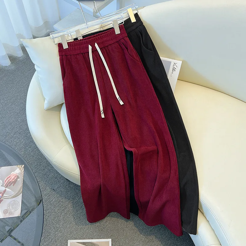 Plus veľkosť dámskeho bedra 150 na jeseň zima voľné fleece Piece nohavice Elastické nohavice na strážny pás 5xl 6xl 7xl 8xl 9xl 150 kg