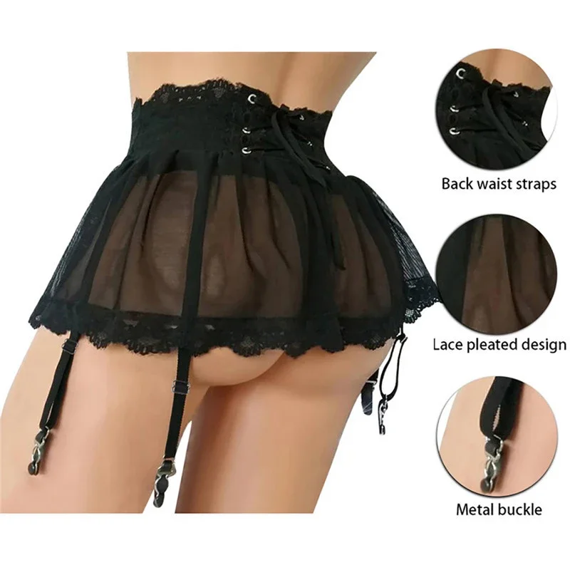 Plus veľkosť exotické šaty spodná bielizeň sex Cosplay sexy kostým Priehľadné ženy sexuálne šaty sexy babydoll mini sukňa Exotické oblečenie
