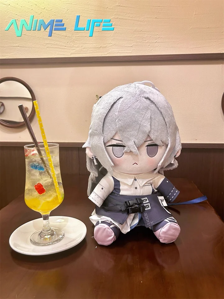 Plushie Honkai Impact 3. Bronya Zaychik 30cm Doll Hračky Sedenie tela oblečenie kostýmy oblečenie hier Cosplay