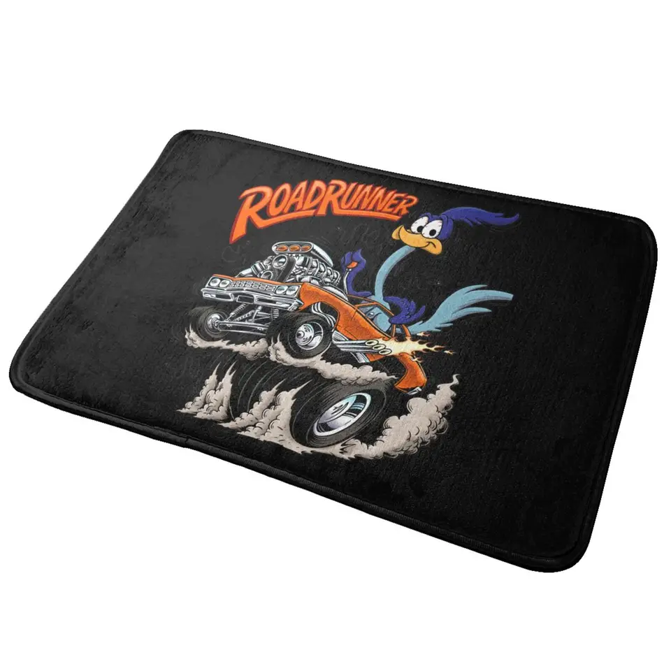 Plymouth Road Runner Rat Fink Art Mat koberec kobercový koberec krásna kuchynská rohož dekor antislip