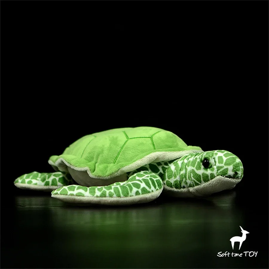 Plyšová hračka morskej korytnačky vysoká vernosť korytnačky Plushie Hawksbill Peluche LiveLikeed Animed Animals Simulation Doll kawai