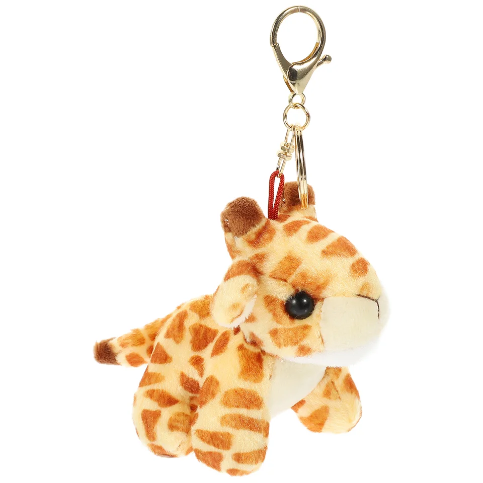 Plyšové hračky Keychain slečna detské hračky žirafy plnené zviera zink zink zliatiny PP bavlnené zvieratá prívesok plyšový ryh