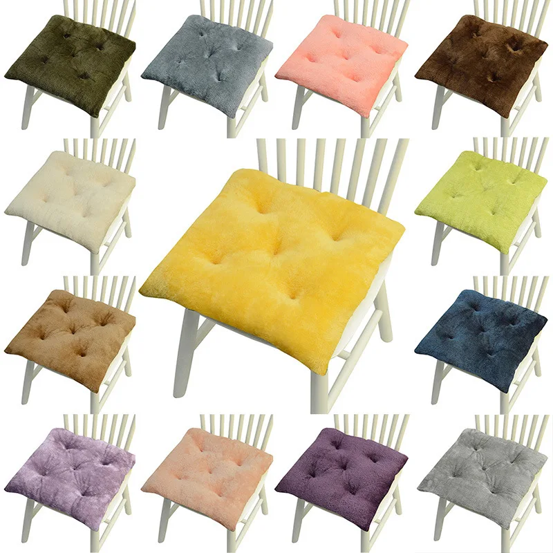 Plyšové vankúšové stoličky stolička vankúš zahustená jedálenská stolička vankúše futon sedadlo vankúšiky mleté ​​arktické teplé zamatové stoličky vankúš