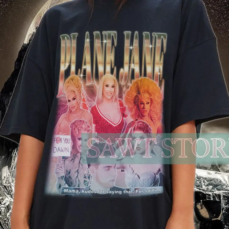 Pláne Jane Vintage košeľa lietadlo Jane pocta Tričko Trič