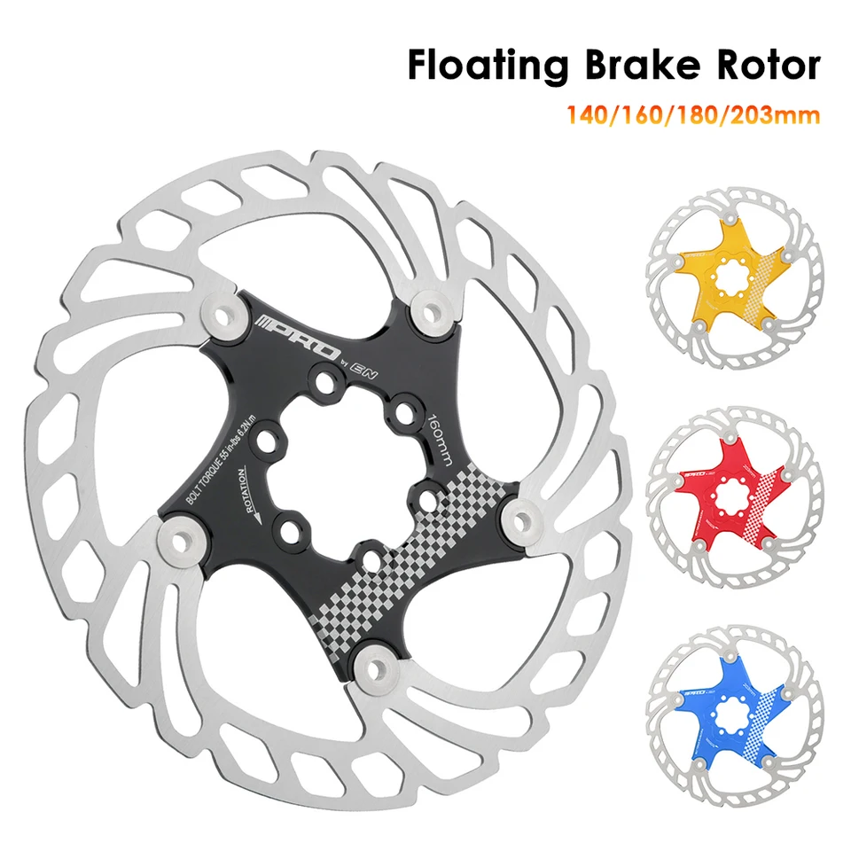 Plávajúce bicykle Rotor Rotor šesť otvorov zliatiny+z nehrdzavejúcej ocele MTB Mountain Brzdenie rotorov 140/160/180/203 mm