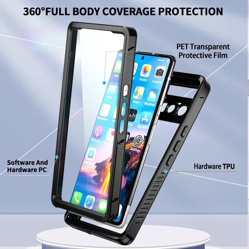 Plávanie vonkajšej aktivity Shell Funkcia Ochrana vhodný pre ochranný puzdro Google Pixel 9 Pro XL 8A 7