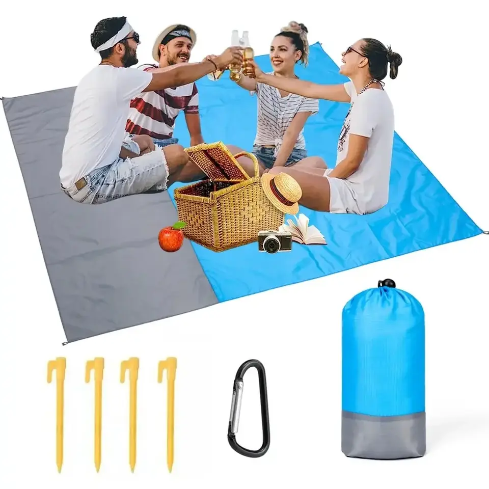 Plážová prikrývka piesočnatý 200 x 210 cm
