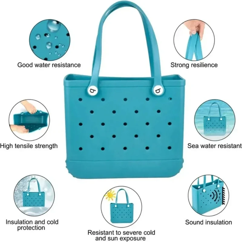 Plážová taška Dámsky ramenný kabelka Eva Fashion nepremokavé letné úložisko Kôš Mini Kid Shock Rameno Bag Storage