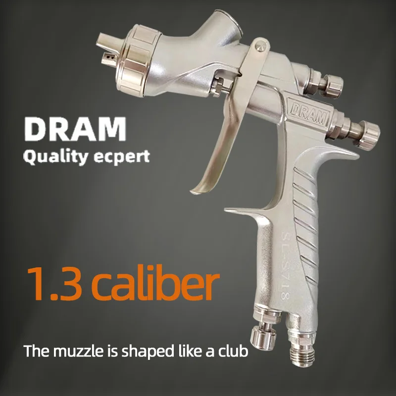 Pneumatický náterový striekajúci pištoľ 1,3 mm kaliber 600 ml Topcoat Spray Gravity Gravity Typ automobilový priemysel