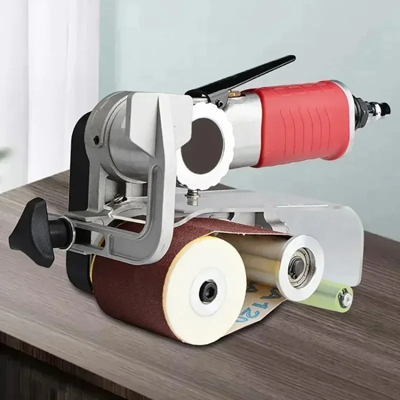 Pneumatický stroj na kreslenie drôtu 60*260 mm pásový prsteň kovový brúsny stroj vzduchový brúsny pás Sander Sander Panper Lešter 7000 orpm