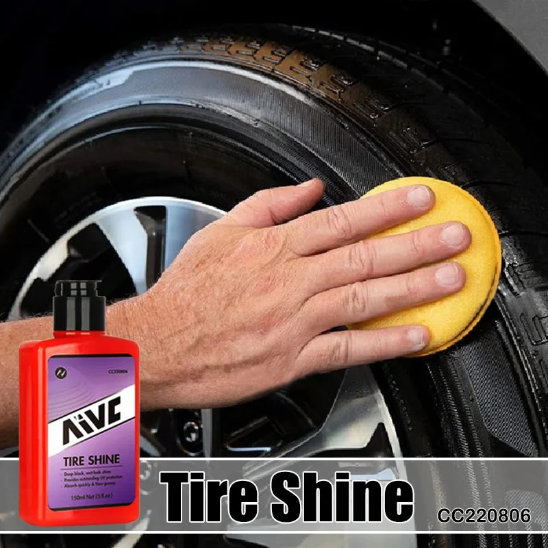 Pneumatika lesk AIVC 150 ml pneumatiky Gloss Coating Hydrofóbny tmel vosk pre auto automatické starostlivosť o automatickú starostlivosť o výplň chémie