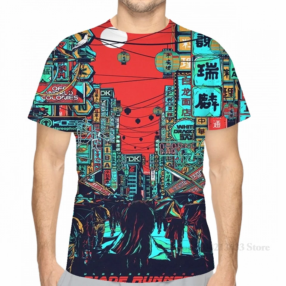 Po celú dobu tlače Blade Runner Men Tričko Dám