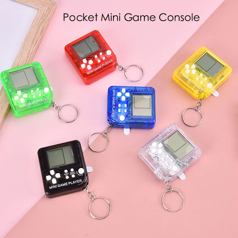 Pocket Mini Classic Game Machine Keychain Detský vreckový počítač Retro nostalgická herná konzola s kľúče videohry 26 Games Gift