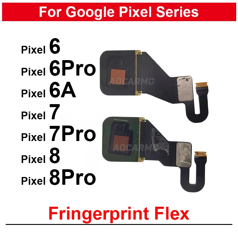 Pod obrazovkou Senzor snímača odtlačkov prstov domáce tlačidlá Flex kábel pre Google Pixel 6 7 8 Pro 6a 6Pro 7Pro 7a 8Pro Výmena dielu