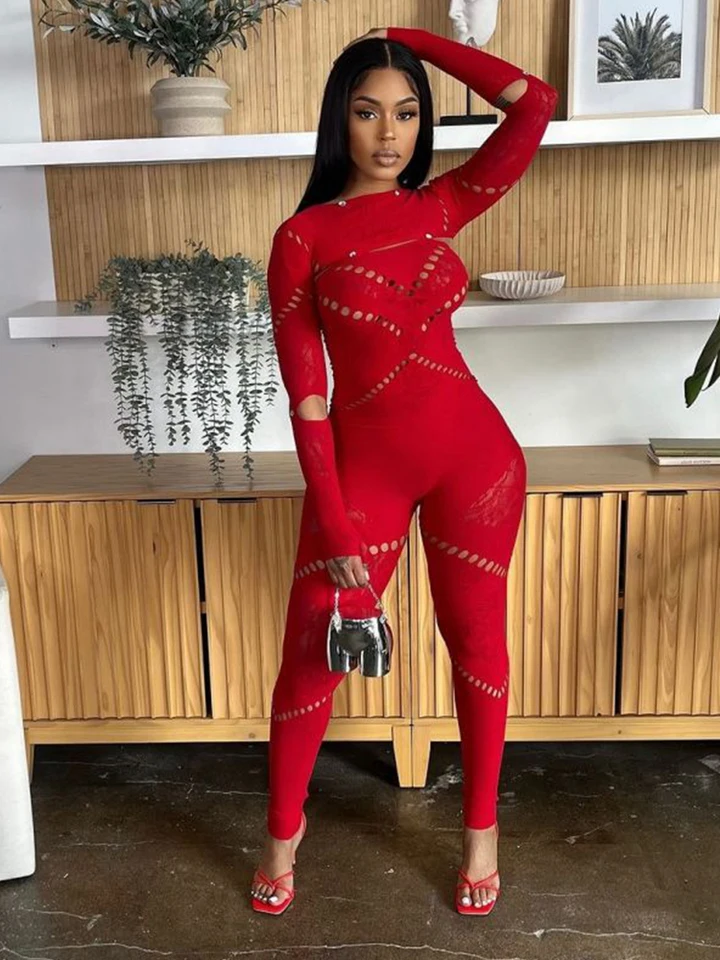 Podivné mačička hrubé ženy kombinéza kamienok kamienok dutina tesná elastická sexy sexy fitness napínacie telesné cvičenie Celkouts Clubwear