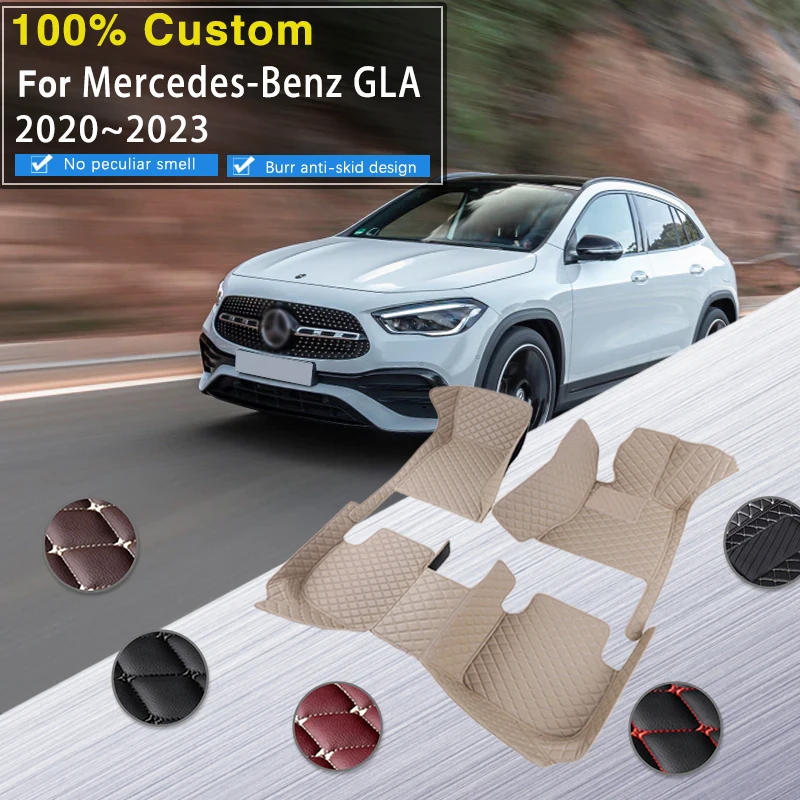 Podlaha automobilových rohoží pre Mercedes-Benz GLA H247 2021 2022 2023 Vodotesné autá Matky plné sady