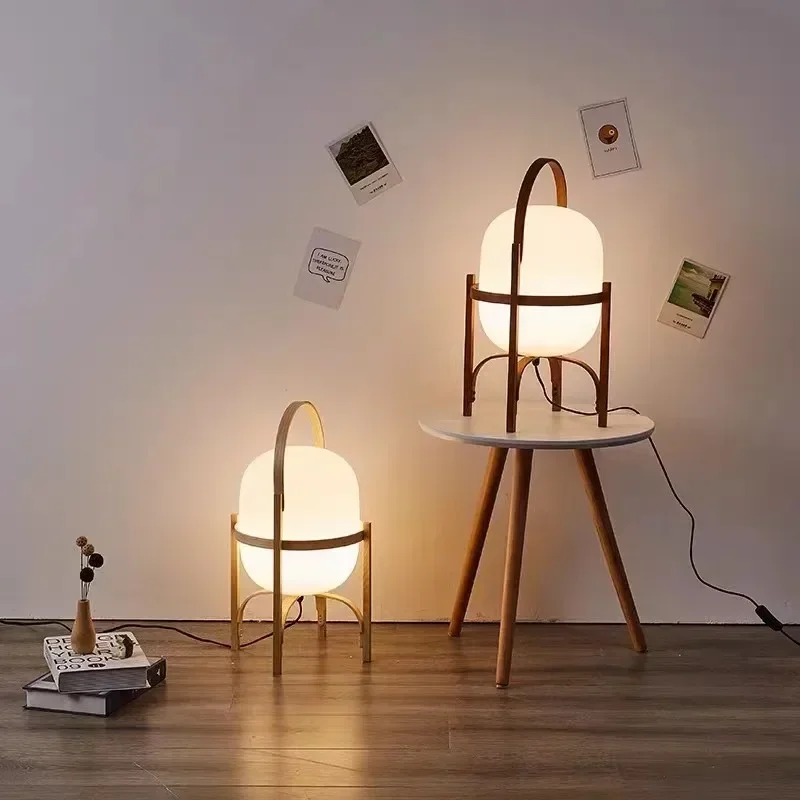 Podlahová lampa Moderné jednoduché drevo svetlo obývacia izba Študovňa Spálňa lôžko dekorácie Light stojace lampy do obývacej izby
