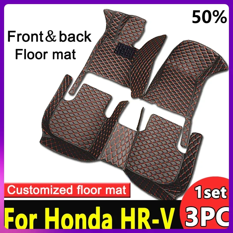 Podlahová podlaha pre honda hr-v hrv v vezel vezere rv 2022 2023 2024 5Seat globálna verzia automobilových rohoží plné súpravy Koberce