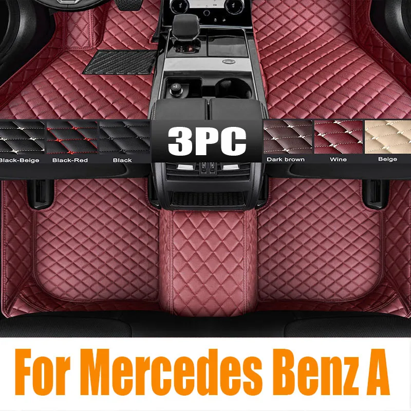 Podlahová podlaha pre Mercedes Benz A Class W176 45 AMG 160 180 200 2013 ~ 2018 Foot TPE Liner Carpet Pad Cyt Cover Cover Doplnky kobercov