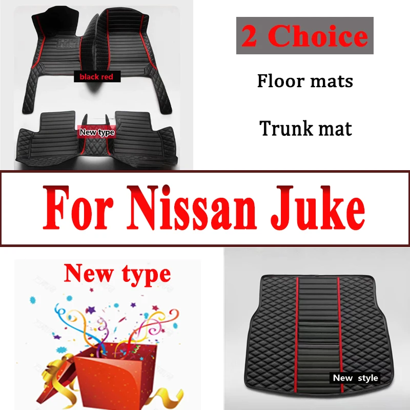 Podlahová podlaha pre Nissan Juke F15 2013 ~ 2016 Anti-Dirt Pad Redukuje trenie automobil s plným setom nepremokavá podlahová mata