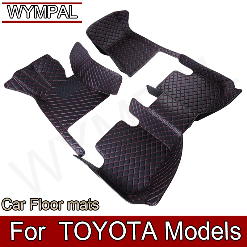 Podlahová podlaha pre Toyota Yaris Hybrid Avanza Levin Voxy Venza Hiace 2Seat Innova MR2 Rush Celica Raize LJ-73 Wigocar Accessories