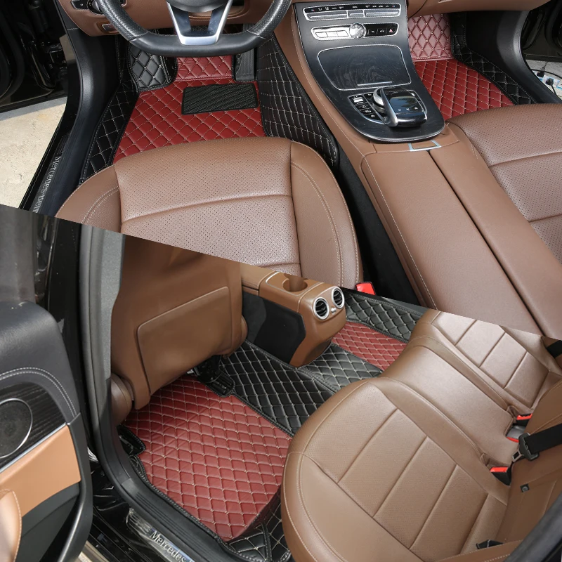 Podlahová podlahová podlaha pre Ford Mustang 2015 2016 2017 2017 2018 2019 2020 2021 2022 Žena Koberec Waterproof Foots Automatické koberec 1ks príslušenstvo