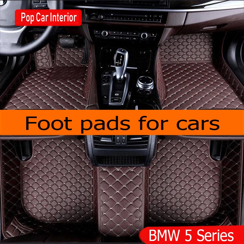 Podlahová podložka pre BMW 5 Series F10 520I 530I 518D 530D M550D 2010 ~ 2016 Foot TPE Interiérový vložka Koberec Pad Cyt Cover Príslušenstvo