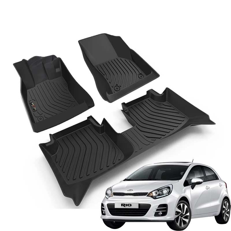 Podlahové gumy pre gumy pre Kia Rio 3 2011 2012 2013 2014 2015 Dámske koberce Koberce Koberce Plne set Interiérové ​​detaily automatické príslušenstvo